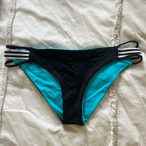 L Space Black bathing suit bottoms with split sides